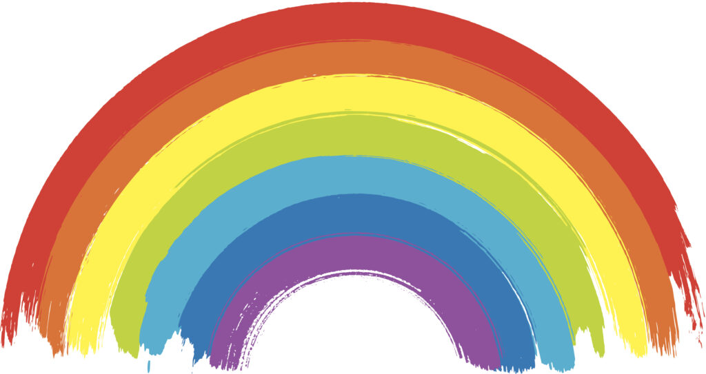 Rainbow colors