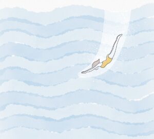 To immerse in something